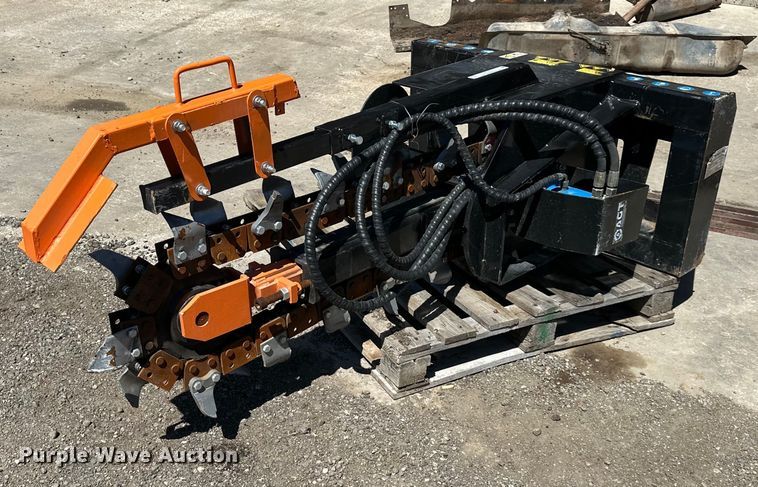 image for item NT9107 2023 Mower King ECSSCT72 skid steer trencher