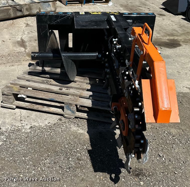 image for item NT9107 2023 Mower King ECSSCT72 skid steer trencher