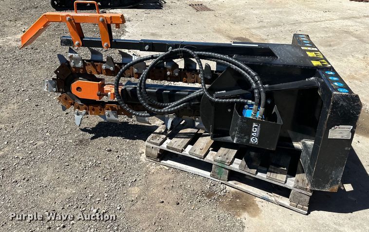 image for item NT9107 2023 Mower King ECSSCT72 skid steer trencher