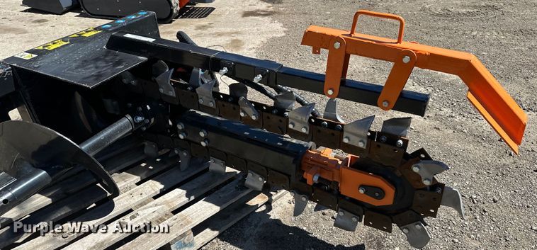 image for item NT9107 2023 Mower King ECSSCT72 skid steer trencher