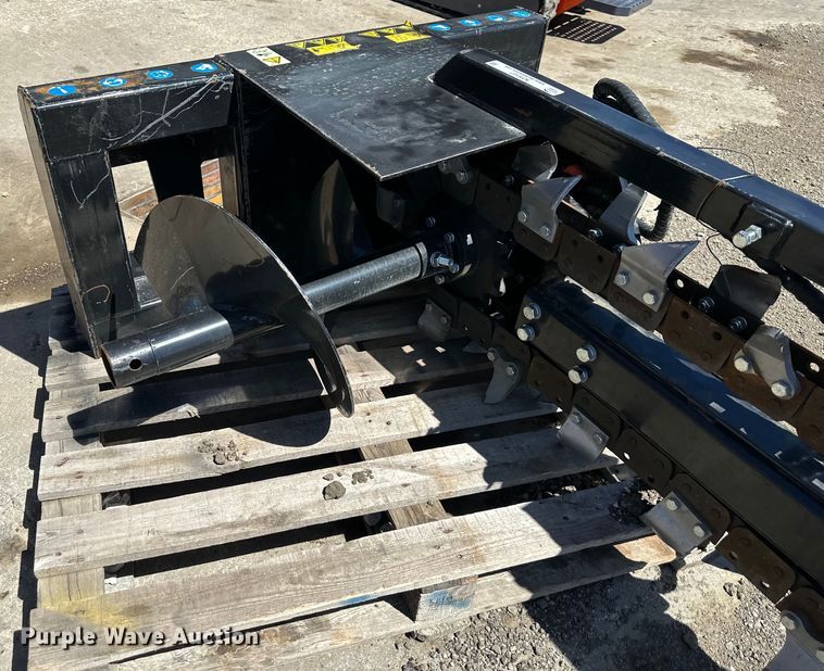 image for item NT9107 2023 Mower King ECSSCT72 skid steer trencher