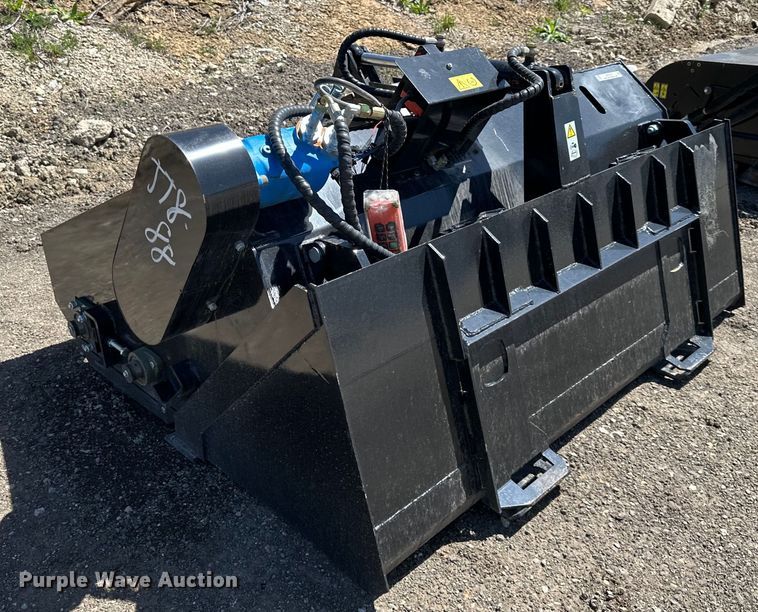 image for item NT9110 2023 TopCat ECSSLR72 skid steer landscape rake