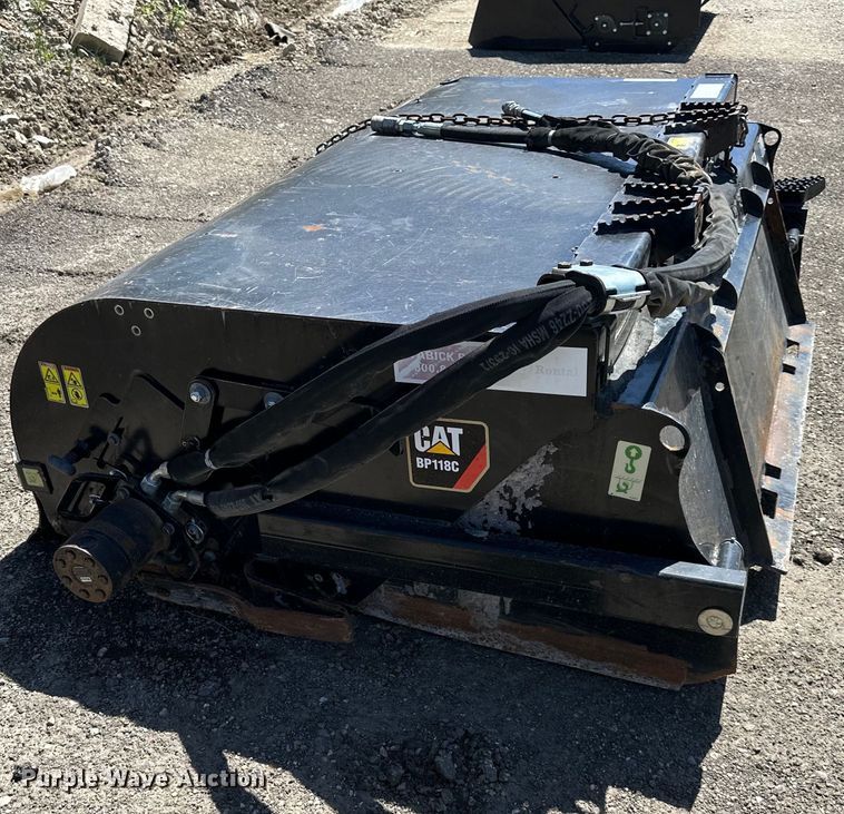 image for item NT9111 2014 Caterpillar  BP118C skid steer sweeper