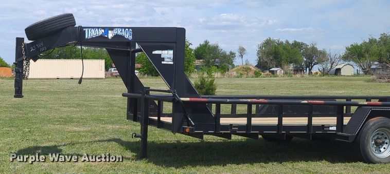 image for item NZ9631 2023 Texas Bragg equipment trailer