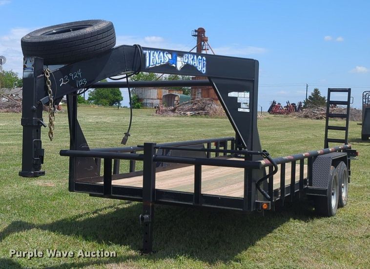 image for item NZ9631 2023 Texas Bragg equipment trailer
