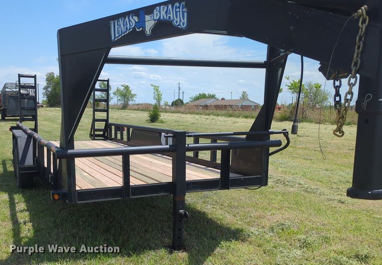 image for item NZ9631 2023 Texas Bragg equipment trailer