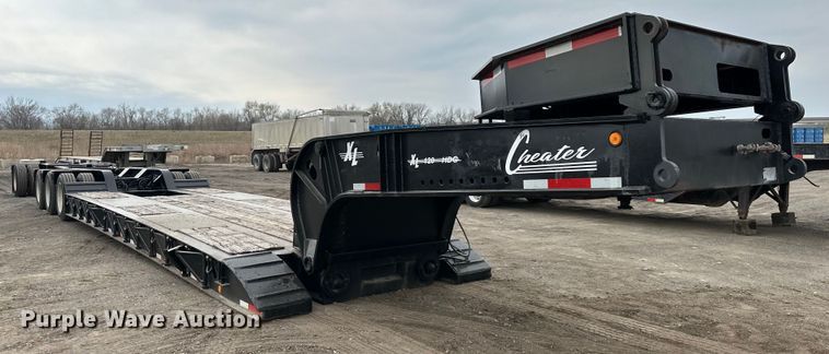 image for item OF9334 2008 Cheater XL120 HDC lowboy equipment trailer
