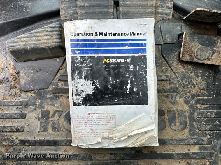 image for item OM9464 2019 Komatsu  PC88MR-10 mini excavator