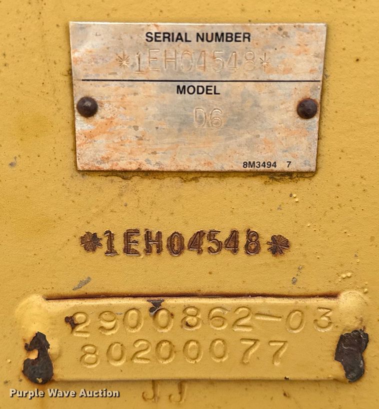 image for item OM9487 2008 Caterpillar  D6T XW VP dozer