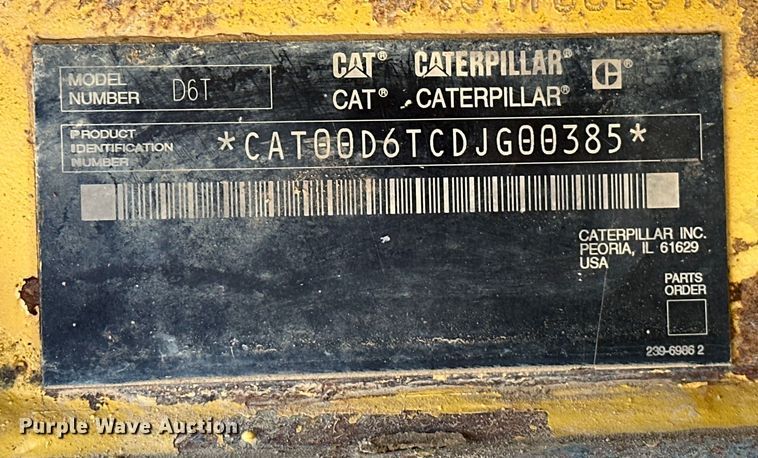 image for item OM9487 2008 Caterpillar  D6T XW VP dozer