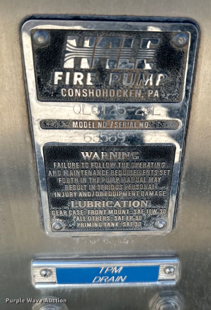 image for item DK6555 1993 KME Renegade pumper fire truck