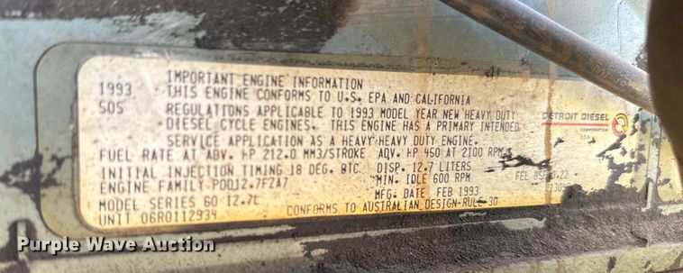 image for item DK6555 1993 KME Renegade pumper fire truck