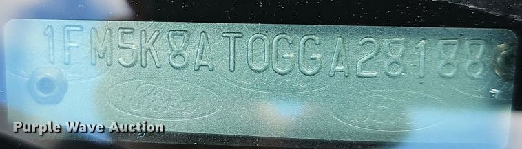 image for item DM1615 2016 Ford Explorer Police Interceptor  SUV