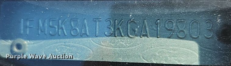 image for item DM1616 2019 Ford Explorer Police Interceptor  SUV