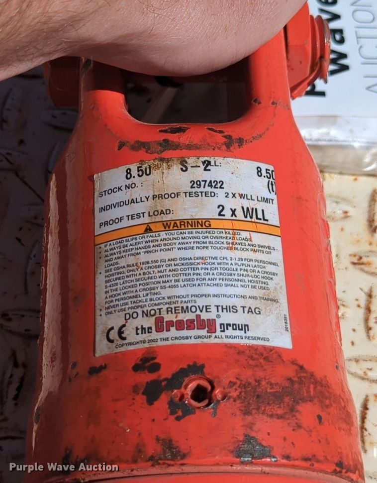 image for item DN3826 Crosby 8.50 S-2 crane swivel