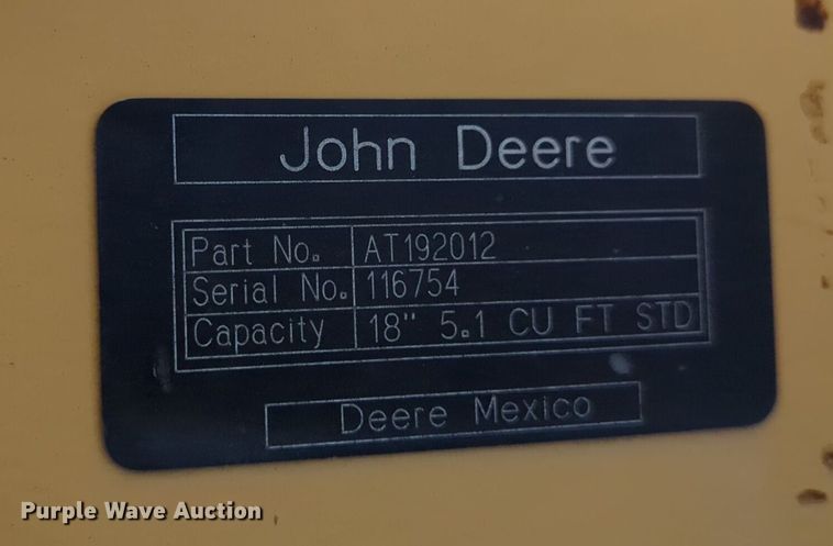 image for item DN3829 (2) John Deere backhoe buckets