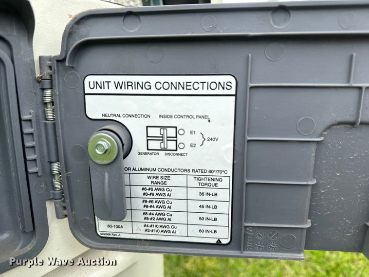 image for item DN7689 Generac 0067300 generator