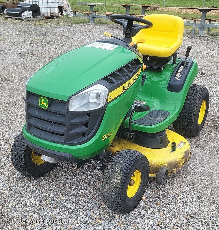 image for item DO4911 2016 John Deere D110 lawn mower