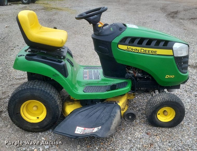 image for item DO4911 2016 John Deere D110 lawn mower