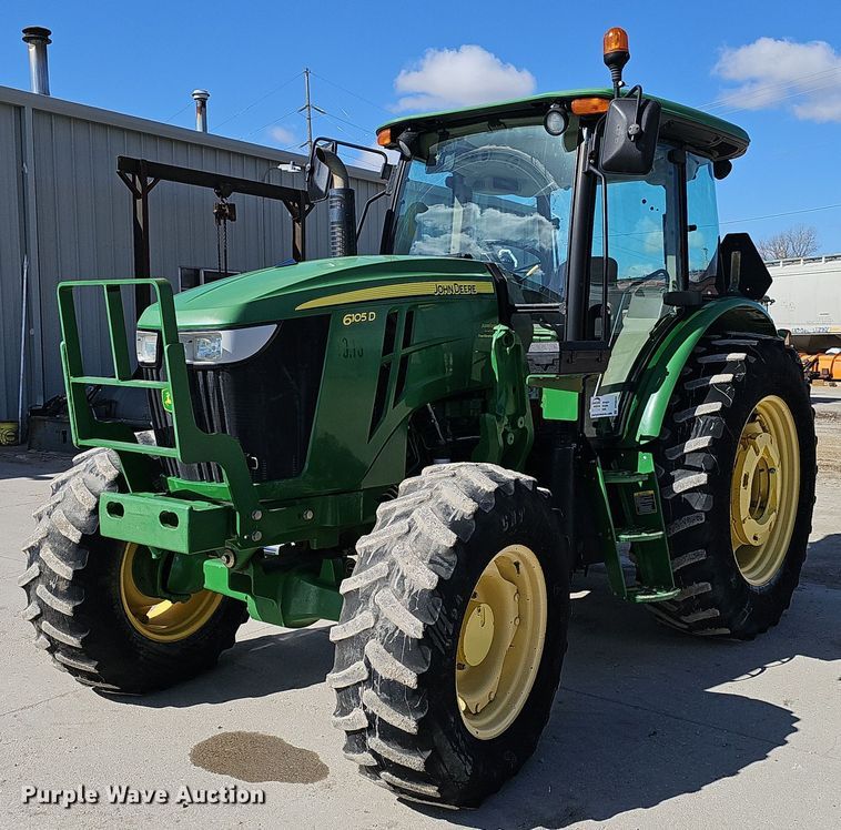 image for item DP0820 2014 John Deere 6105D MFWD tractor