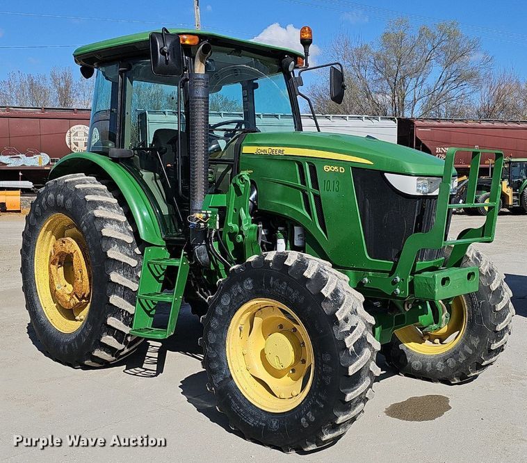 image for item DP0820 2014 John Deere 6105D MFWD tractor