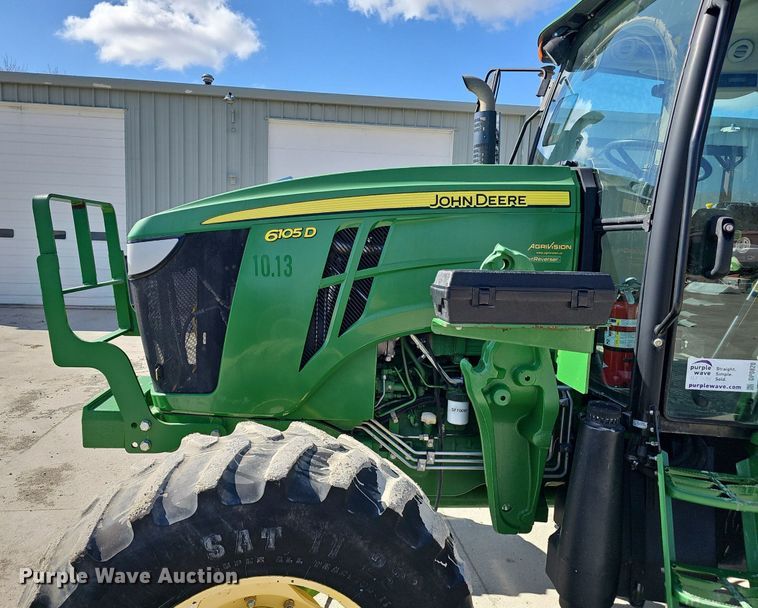image for item DP0820 2014 John Deere 6105D MFWD tractor