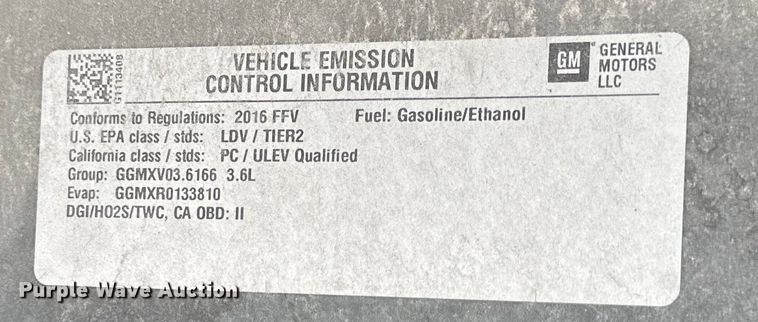 image for item DP1364 2016 Chevrolet Impala Limited  