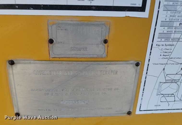 image for item DP5681 1976 Caterpillar 613 elevating scraper