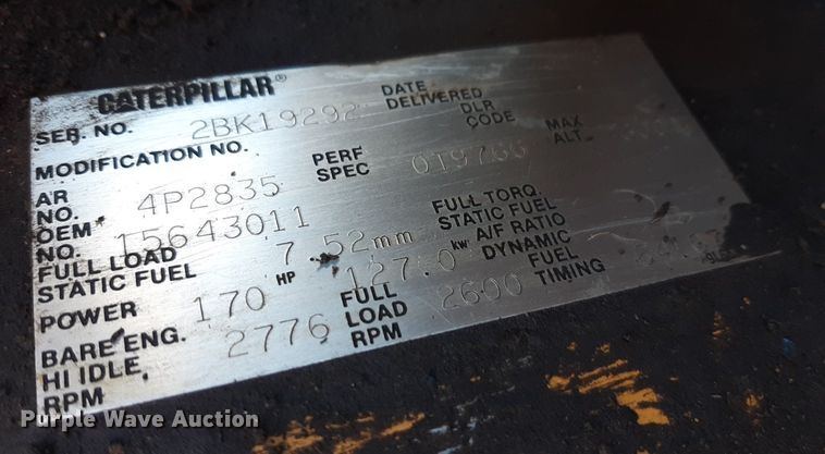 image for item DV9962 1992 Chevrolet Kodiak dump truck