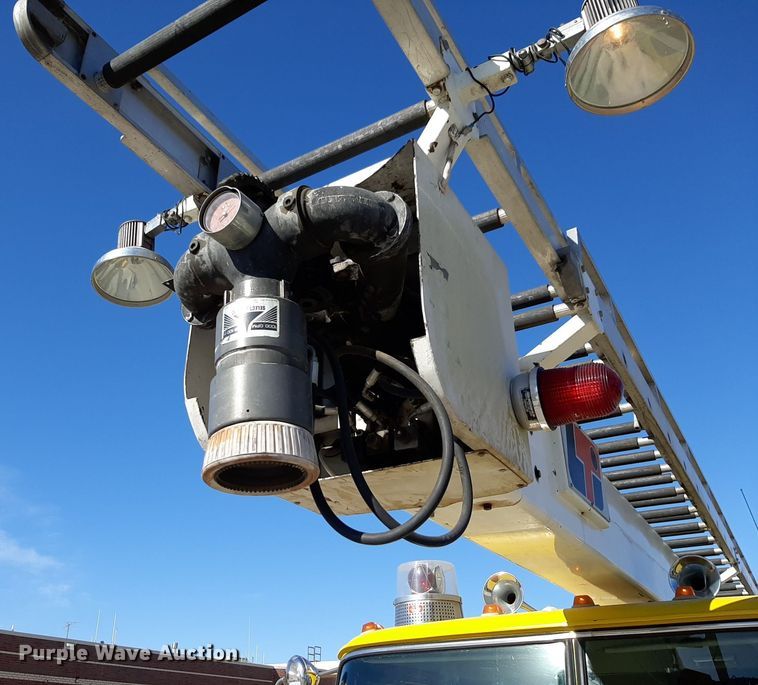 image for item DV9963 1981 Ford Pierce ladder fire truck