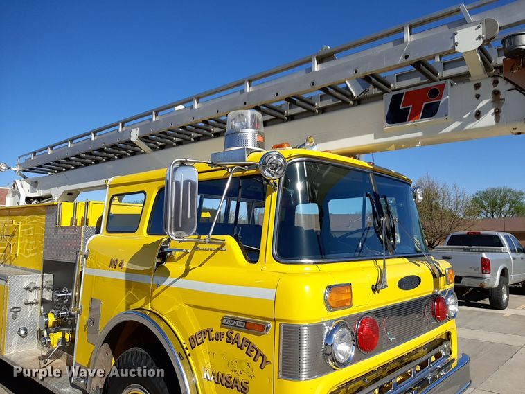 image for item DV9963 1981 Ford Pierce ladder fire truck