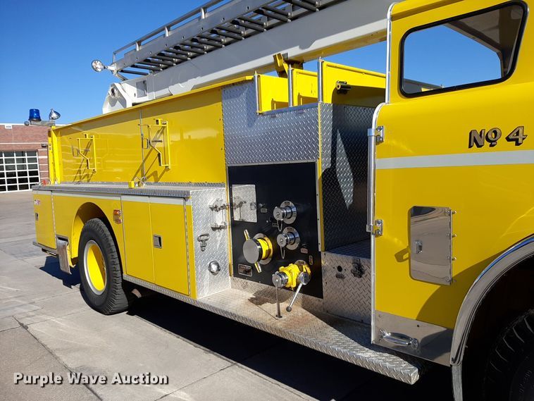 image for item DV9963 1981 Ford Pierce ladder fire truck