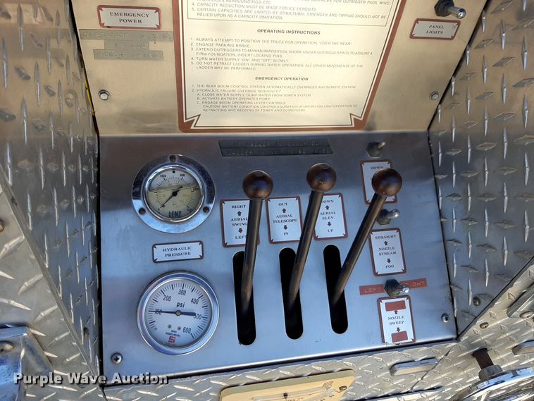 image for item DV9963 1981 Ford Pierce ladder fire truck