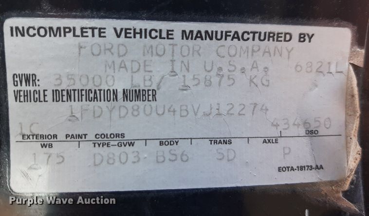 image for item DV9963 1981 Ford Pierce ladder fire truck