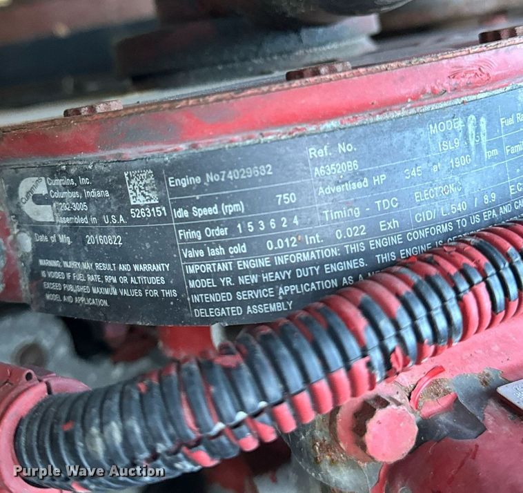 image for item EH6668 2017 International  WorkStar 7500 dump truck