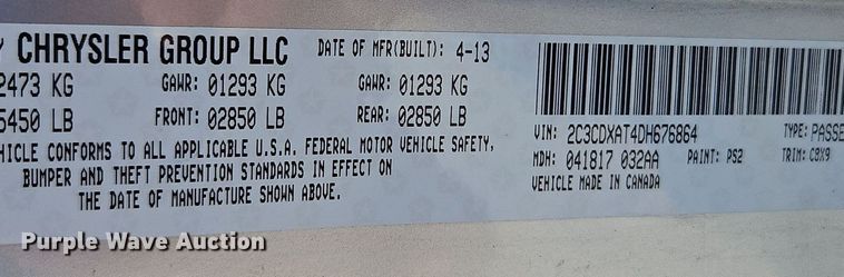 image for item EI3729 2013 Dodge Charger Police 