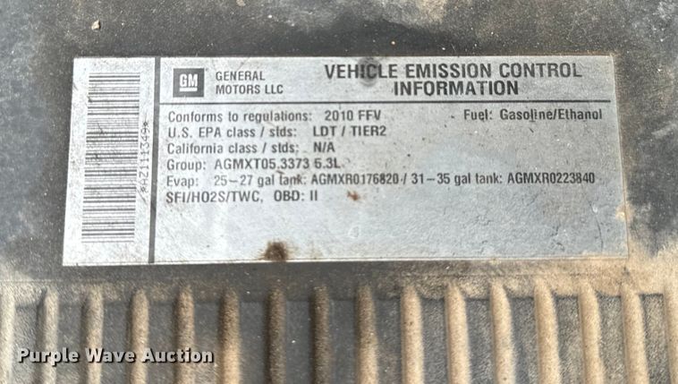 image for item EJ0401 2010 Chevrolet  Silverado 1500 Ext. Cab pickup truck