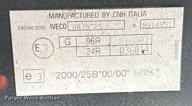 image for item EJ0403 2006 New Holland TN75A MFWD tractor