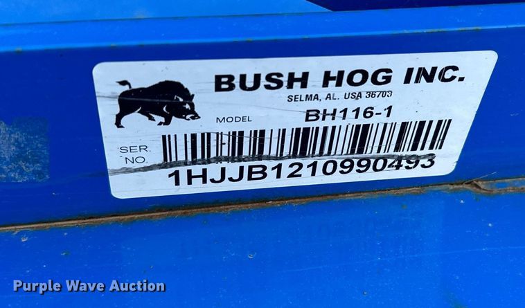 image for item EJ0408 Bush Hog  BH116-1 rotary mower