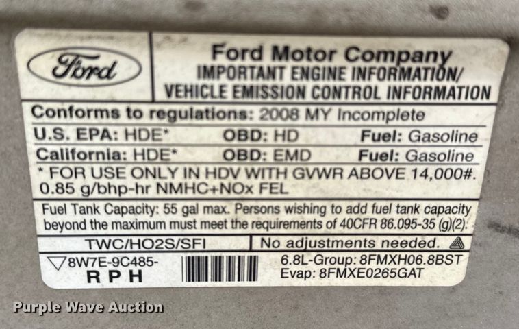 image for item EJ0563 2009 Ford E450 shuttle bus