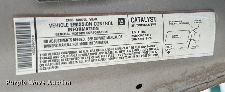 image for item EJ0564 2005 Pontiac Montana SV6 van