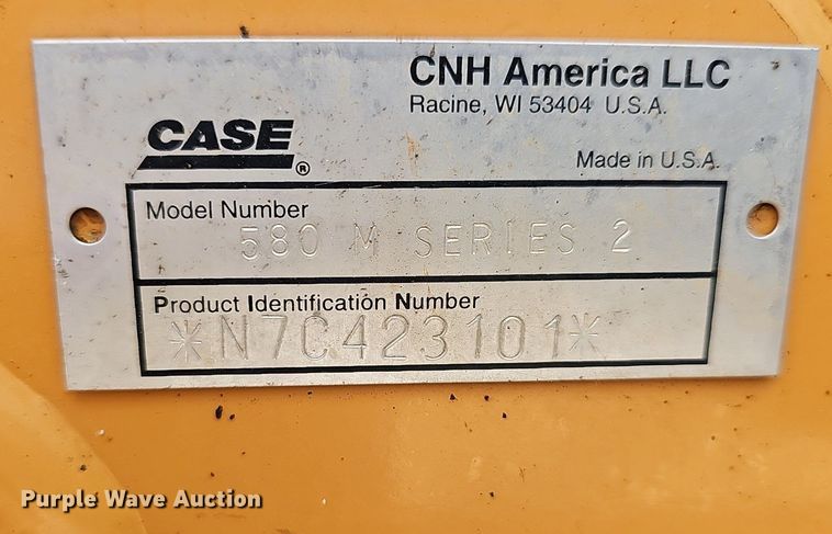 image for item EJ6313 2007 Case 580M Series 2 backhoe