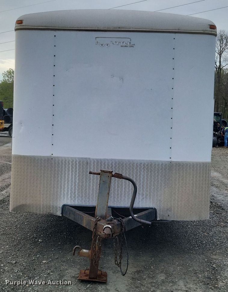 image for item EJ7902 2002 Doolittle  enclosed cargo trailer