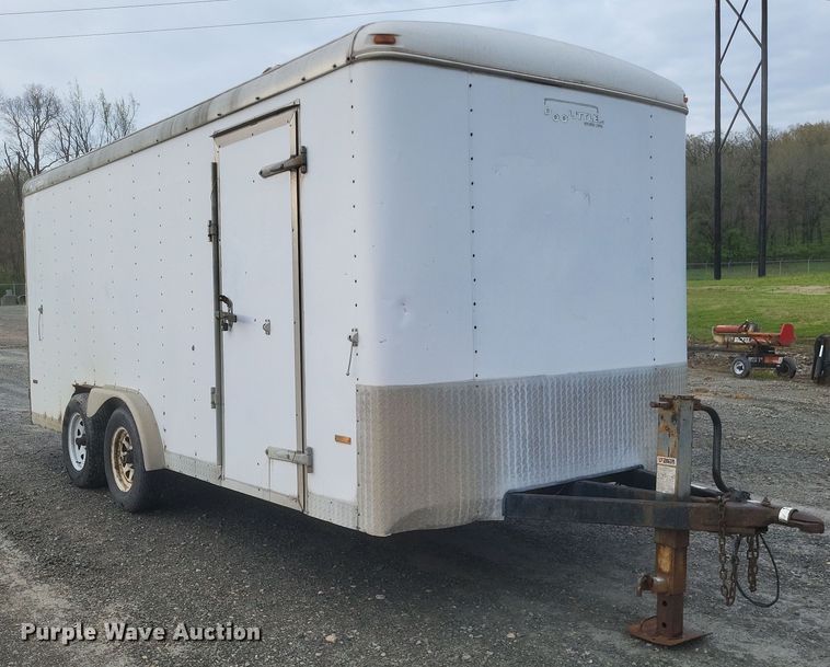 image for item EJ7902 2002 Doolittle  enclosed cargo trailer