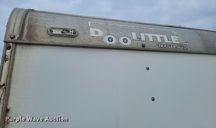 image for item EJ7902 2002 Doolittle  enclosed cargo trailer