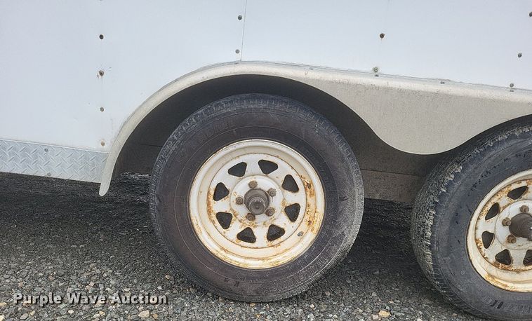 image for item EJ7902 2002 Doolittle  enclosed cargo trailer