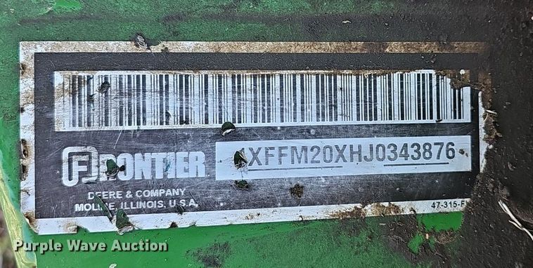 image for item EK5767 John Deere FM2015 batwing finish mower