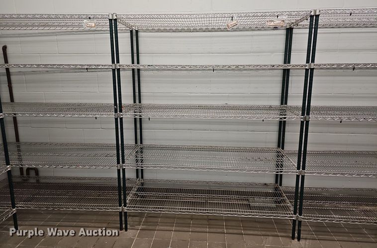 image for item EK5774 (12) metal shelving 