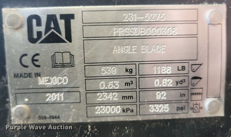 image for item LD9015 2011 Caterpillar  92