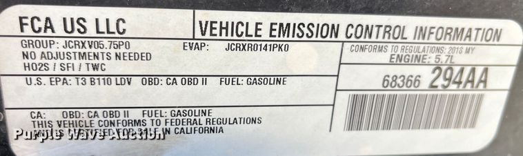 image for item LD9423 2018 Dodge  Charger Police 